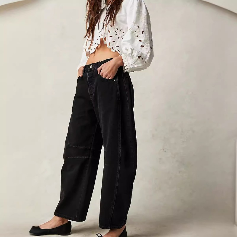 Women Fashion Casual Loose Jeans