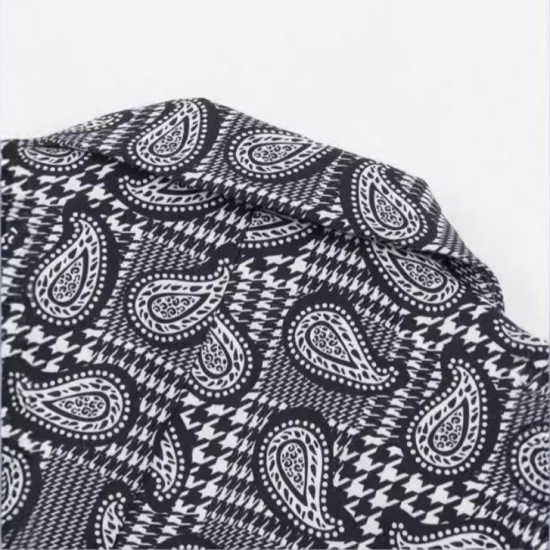 Women Fashion Casual Print Slim Long Sleeve Blazer Coat